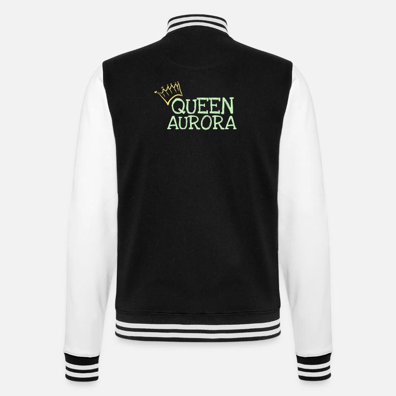 Gift for Aurora - College Sweat Jacket - black/white