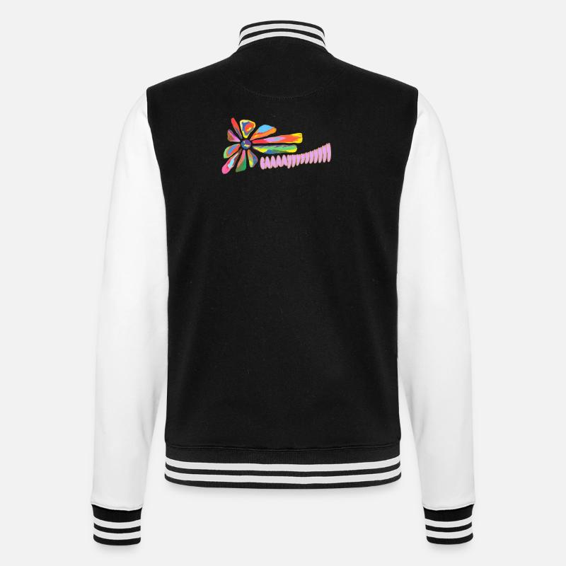Sei schwul, sei laut - College-Sweatjacke - Schwarz/Weiß