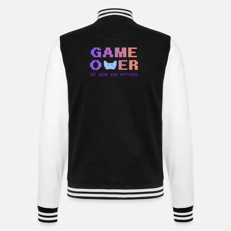 Game Over Mythos Pixel Gradient - Veste Teddy - noir/blanc