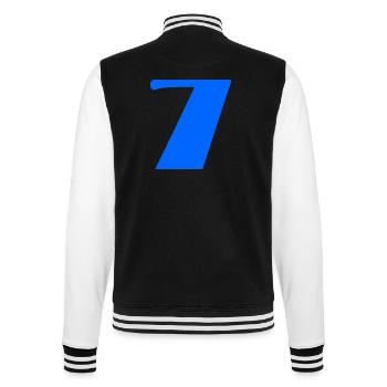7. BIRTHDAY. HAPPY BIRTHDAY - College Sweat Jacket - black/white - Back - Marisol (170cm)