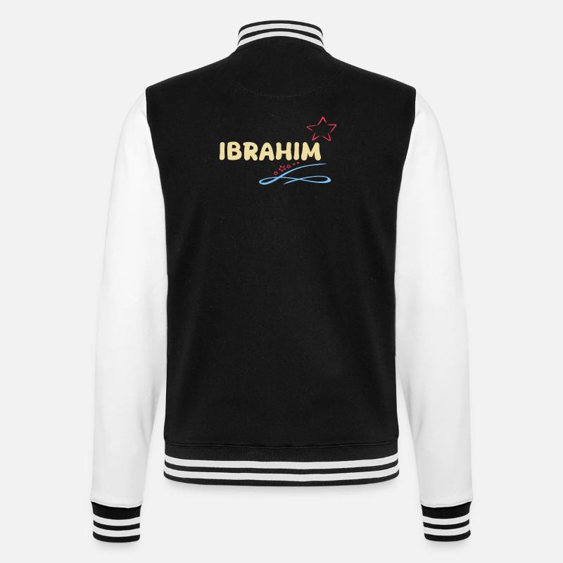 Gift Ibrahim - College Sweat Jacket - black/white