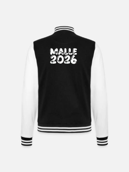Malle 2026 - College Sweat Jacket - black/white