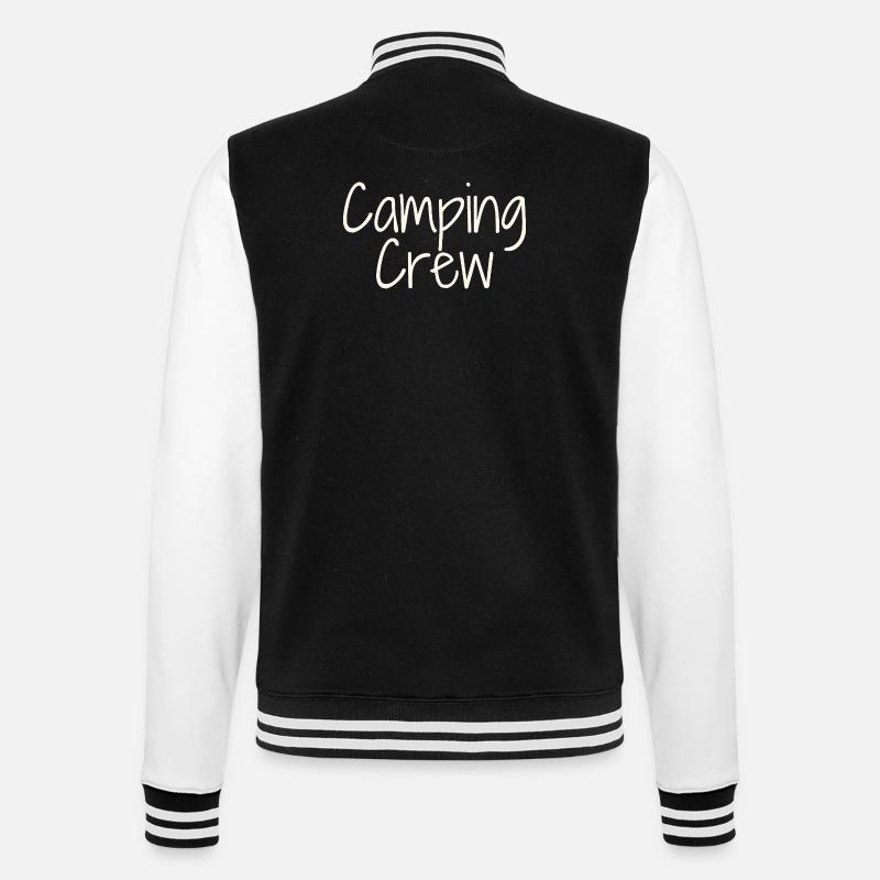 Camping Crew - College-Sweatjacke - Schwarz/Weiß
