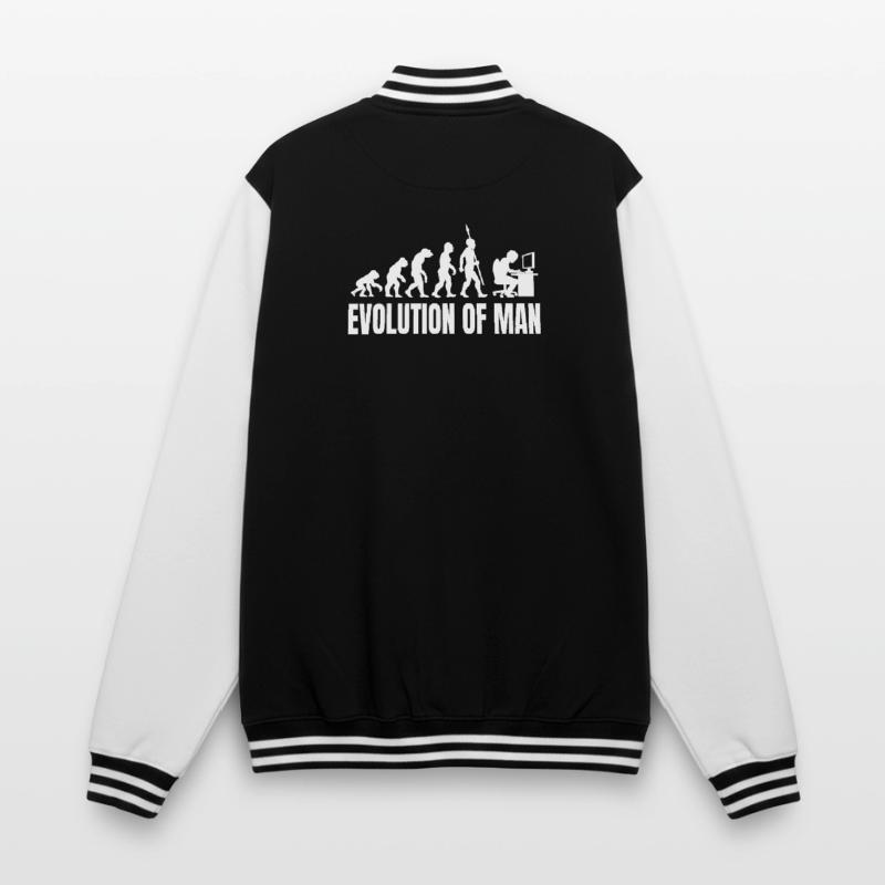 Programmeur Computer Freak Evolution Rétro Veste Teddy