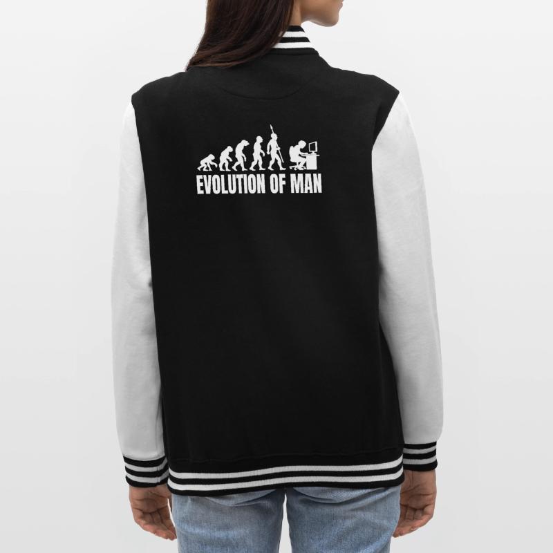 Programmeur Computer Freak Evolution Rétro Veste Teddy