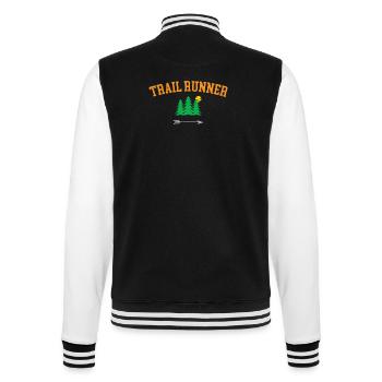Trail Runner - College Sweat Jacket - black/white - Back - Marisol (170cm)