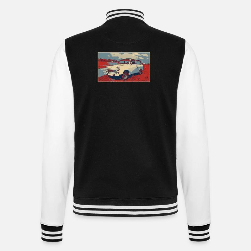 Trabant RDA - Veste Teddy - noir/blanc