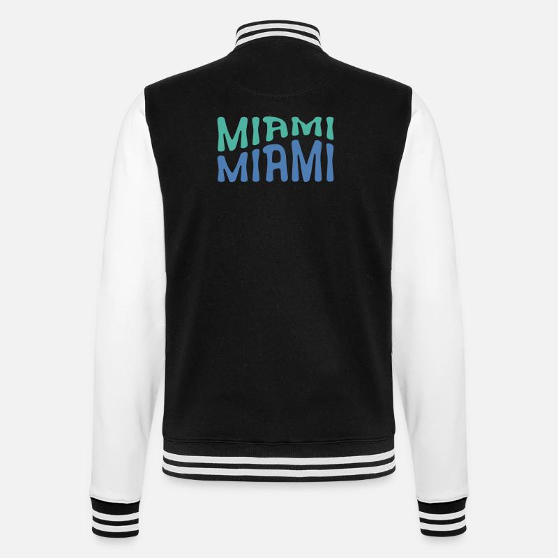 Miami - Veste Teddy - noir/blanc