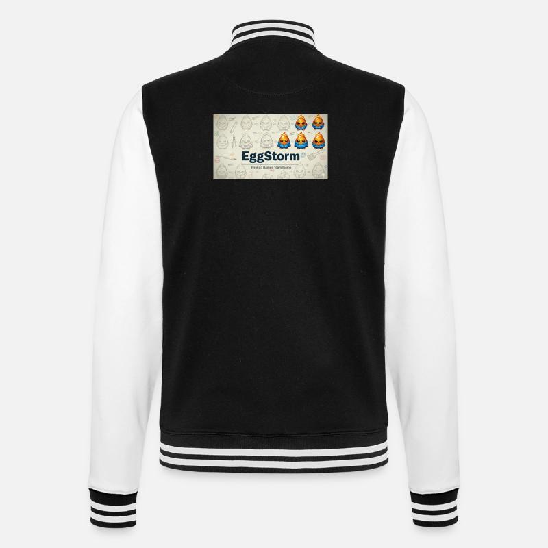 FireEgg Games Team - College-Sweatjacke - Schwarz/Weiß