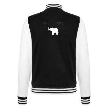 Elefant - College-Sweatjacke - Schwarz/Weiß - Hinten - Marisol (170cm)