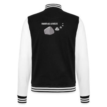 Hard as a rock - College Sweat Jacket - black/white - Back - Marisol (170cm)