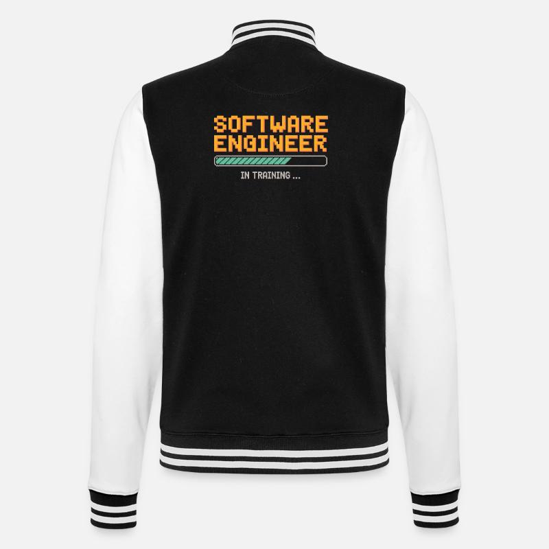 Softwareentwickler in Ausbildung Debugging Humor - College-Sweatjacke - Schwarz/Weiß