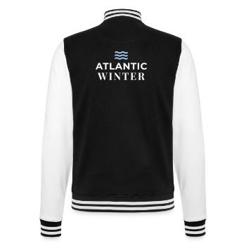 ATLANTEA - Atlantic Winter Edition - College Sweat Jacket - black/white - Back - Marisol (170cm)