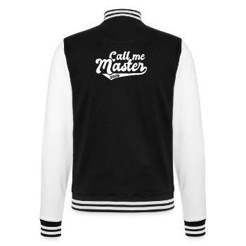 Master 2026 Graduation Graduation - College Sweat Jacket - black/white - Back - Marisol (170cm)