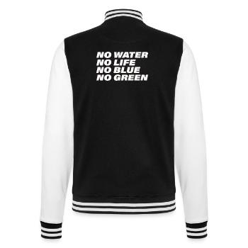 WATER - College-Sweatjacke - Schwarz/Weiß - Hinten - Marisol (170cm)