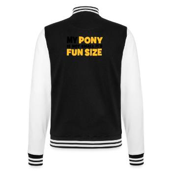 pony - College Sweat Jacket - black/white - Back - Marisol (170cm)
