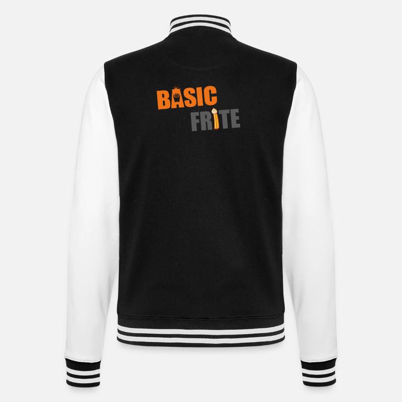 Basic frite 2 - Veste Teddy - noir/blanc