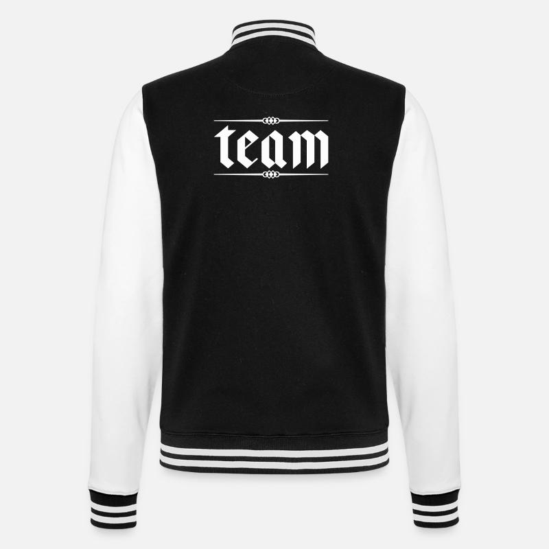 Team - College Sweat Jacket - black/white