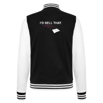 I'd sell that Funny Realtor Real Estate Agent - College Sweat Jacket - black/white - Back - Marisol (170cm)