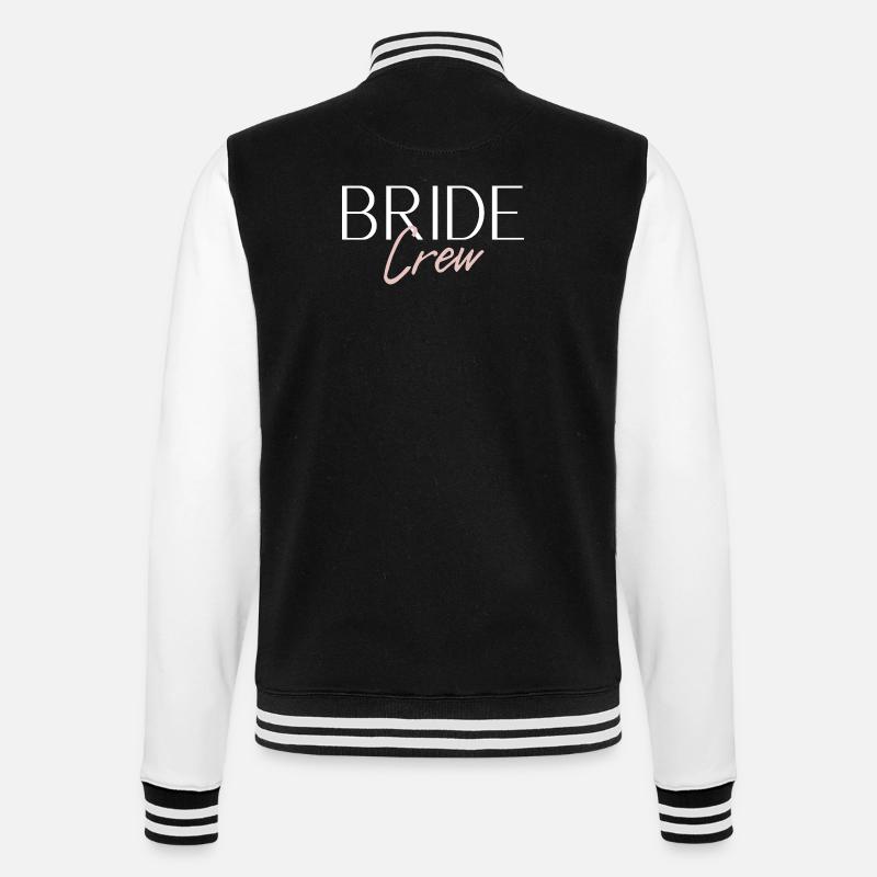 Bride Crew - College-Sweatjacke - Schwarz/Weiß