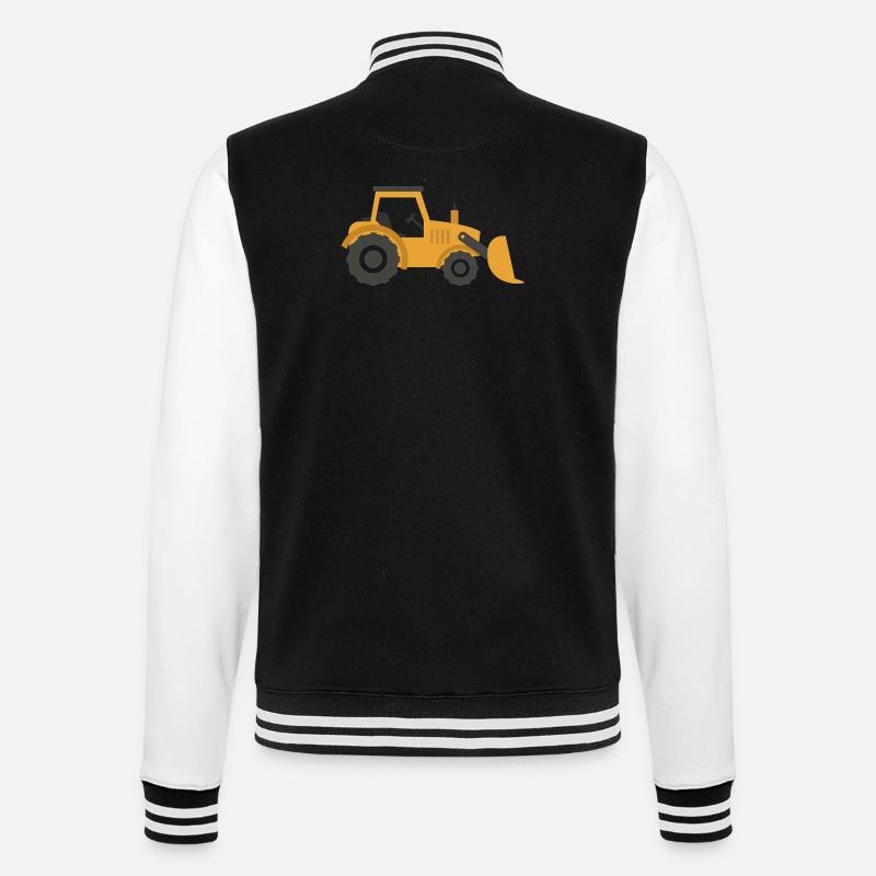 Digger - College Sweat Jacket - black/white