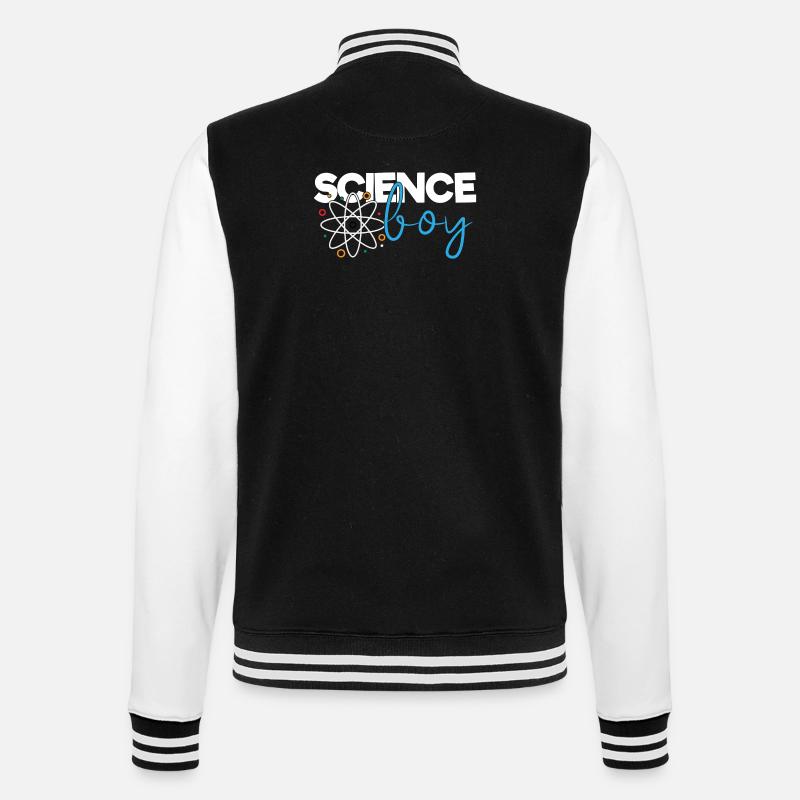 Science Boy - College-Sweatjacke - Schwarz/Weiß