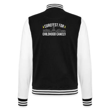 Curefest: Childhood Cancer Rally - College Sweat Jacket - black/white - Back - Marisol (170cm)
