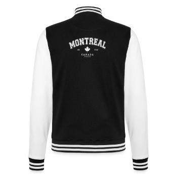 Montreal Canada Maple - College Sweat Jacket - black/white - Back - Marisol (170cm)