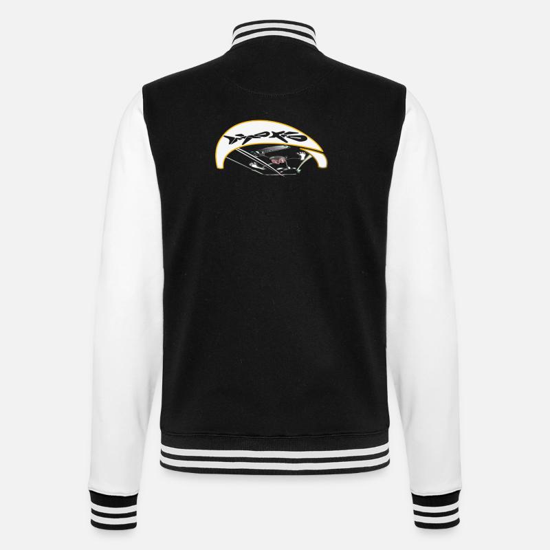 Aktiver Kiter mit dynamischer Flugbahn - College-Sweatjacke - Schwarz/Weiß