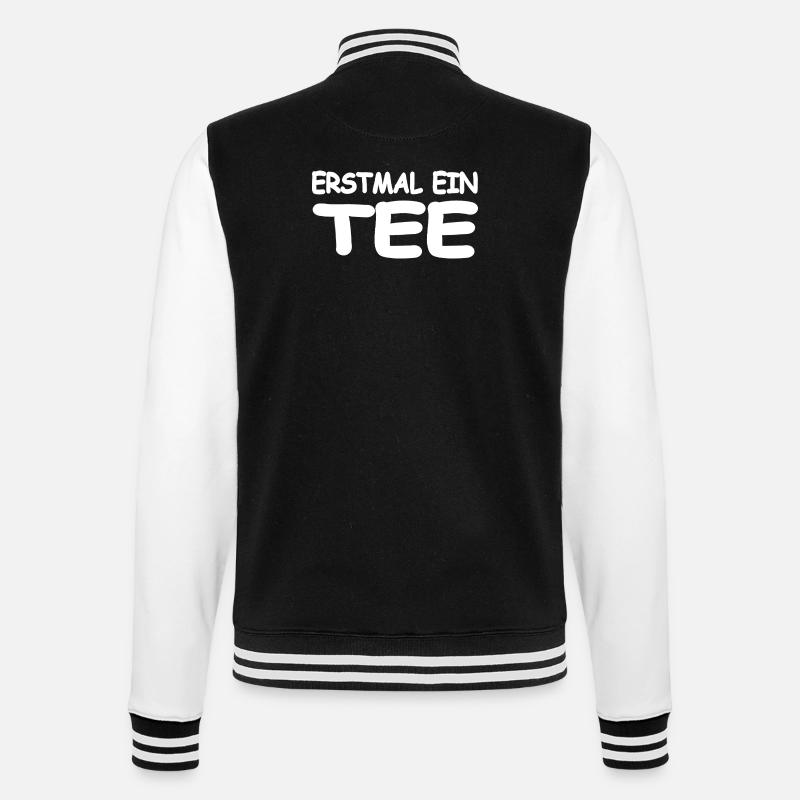 Tee - College-Sweatjacke - Schwarz/Weiß