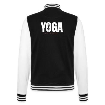 Yoga Équilibre – Motivation pour rester en équilibre - Veste Teddy - noir/blanc - Dos - Marisol (170cm)