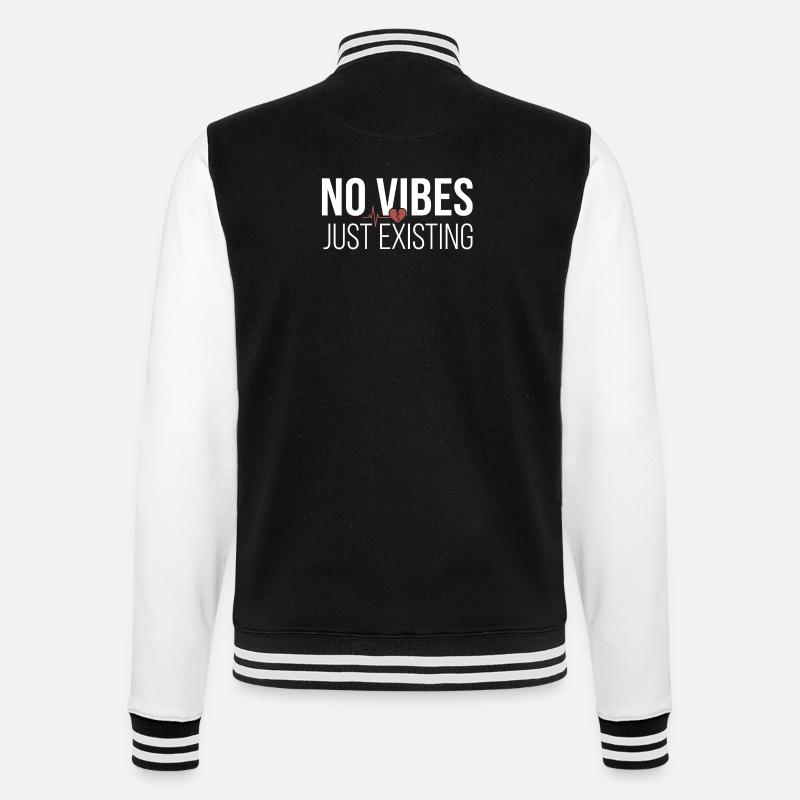 Pas d’ambiance - Veste Teddy - noir/blanc