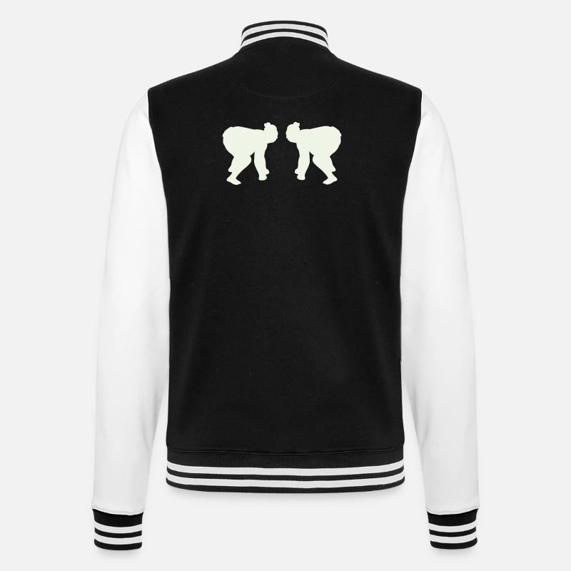 sumos - College-Sweatjacke - Schwarz/Weiß