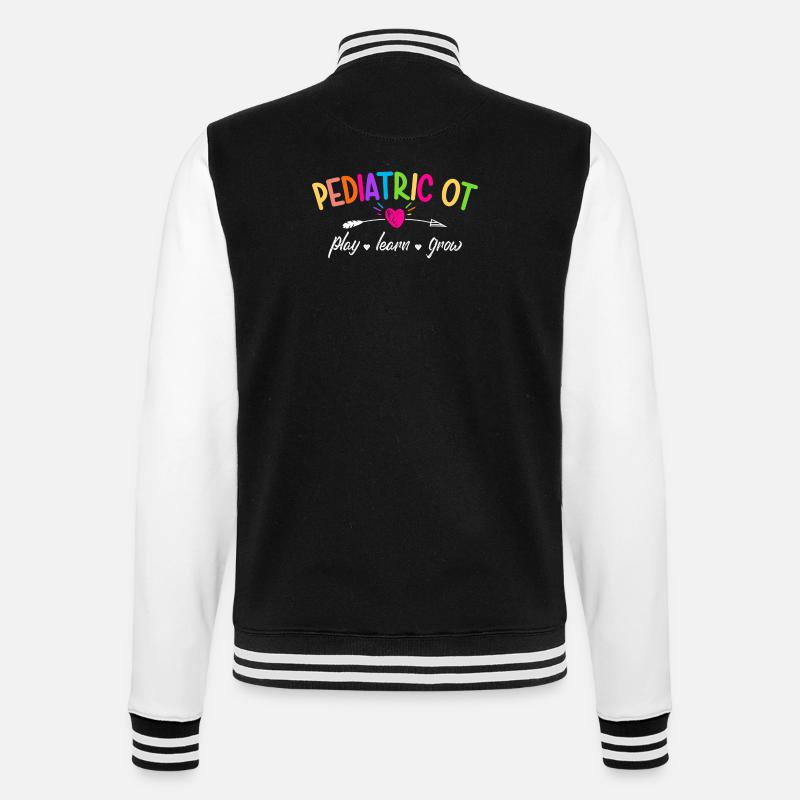 Pediatric Occupational Therapy OT - College Sweat Jacket - black/white