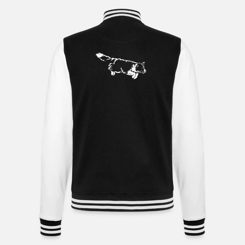 Border Collie « Black Edition » - Veste Teddy - noir/blanc