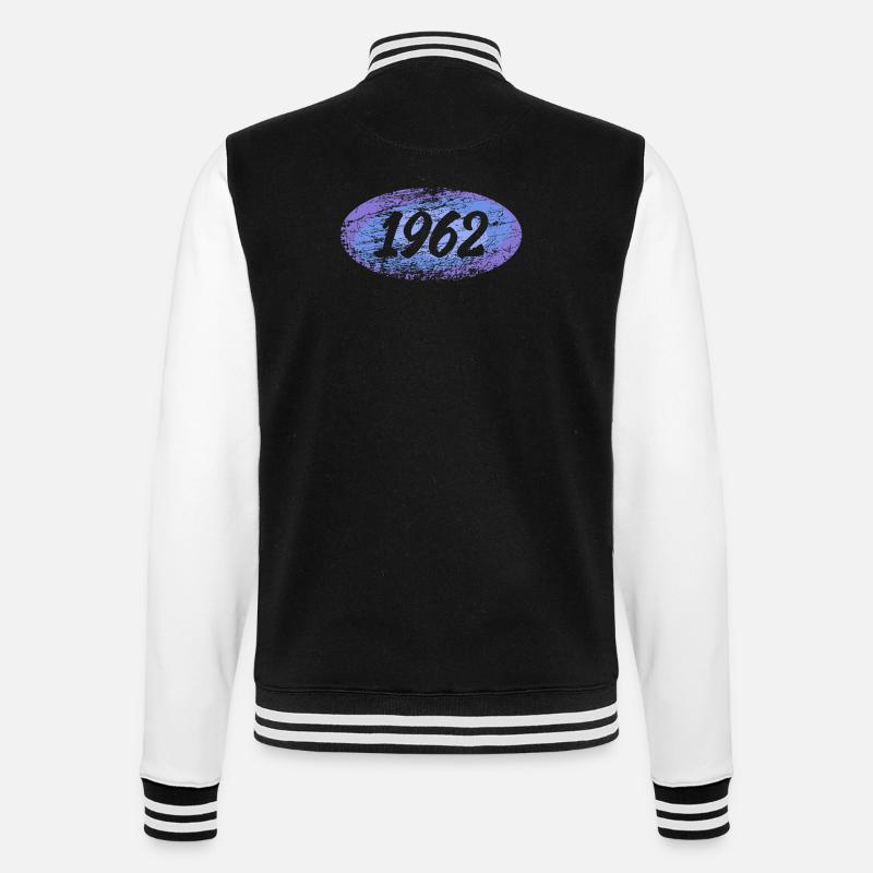 Rekrut 1962 - College-Sweatjacke - Schwarz/Weiß