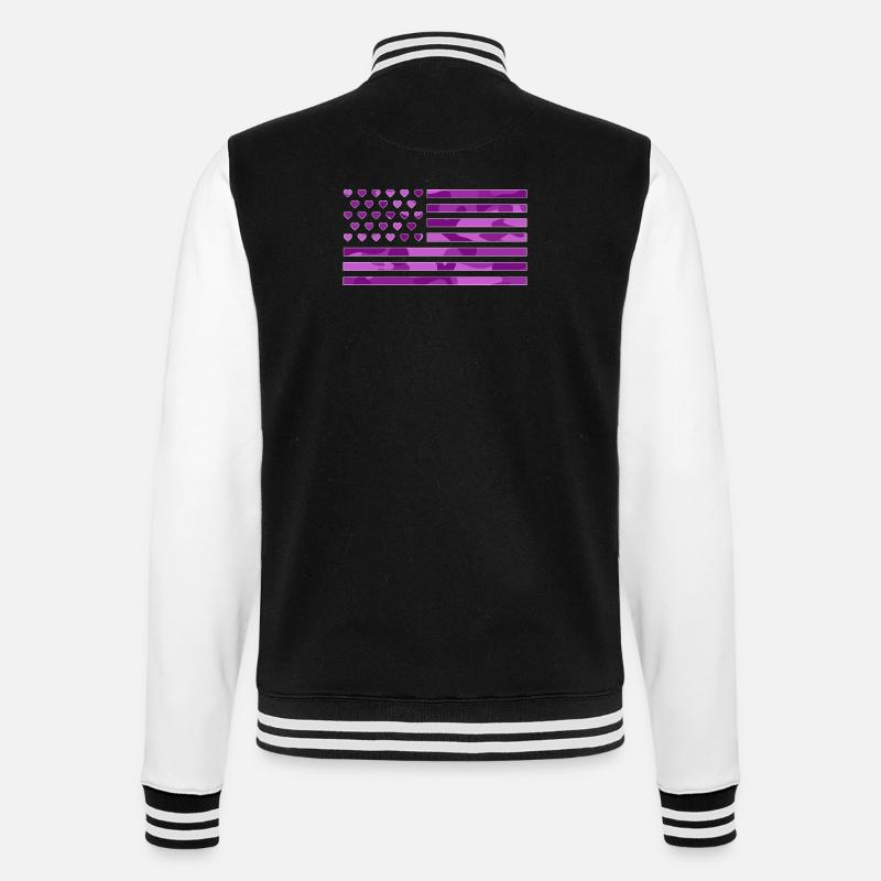 lovearmy - College Sweat Jacket - black/white