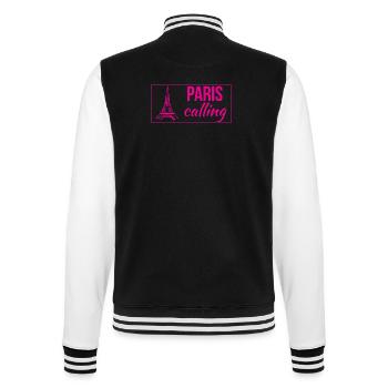 Paris Calling - College Sweat Jacket - black/white - Back - Marisol (170cm)