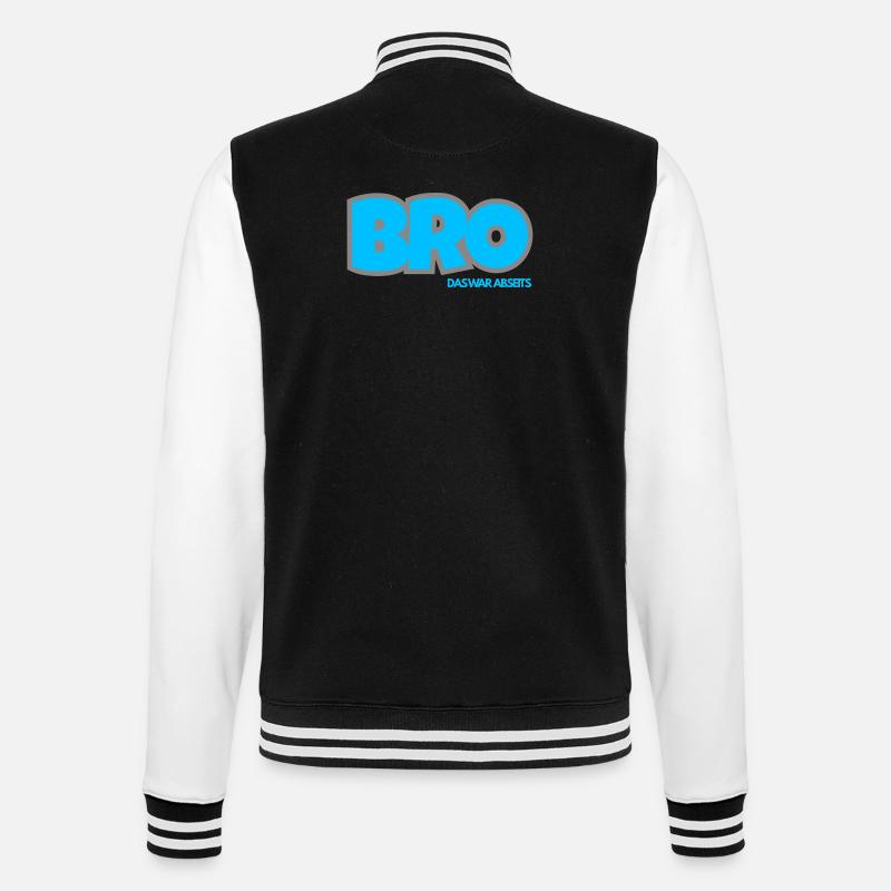 BRO. DAS WAR ABSEITS - College-Sweatjacke - Schwarz/Weiß