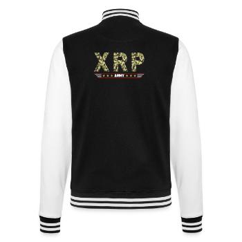 XRP Army - College Sweat Jacket - black/white - Back - Marisol (170cm)