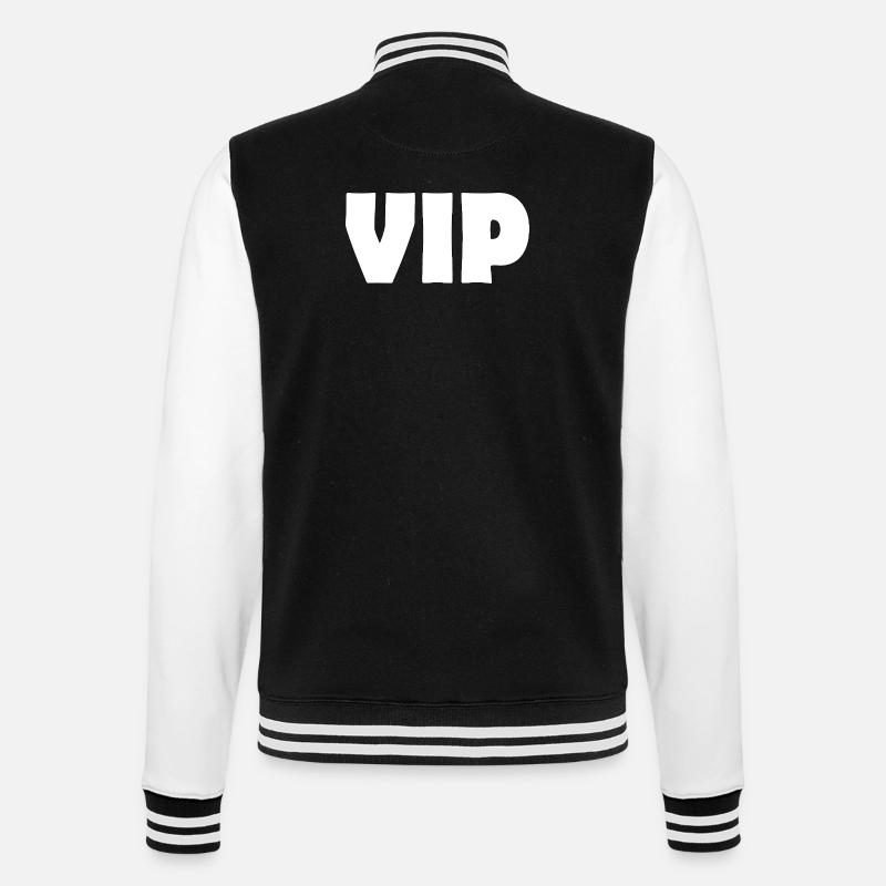 VIP - College-Sweatjacke - Schwarz/Weiß