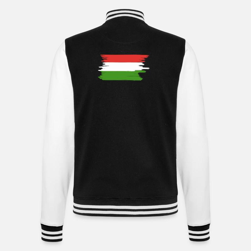 Vacances du drapeau hongrois - Veste Teddy - noir/blanc
