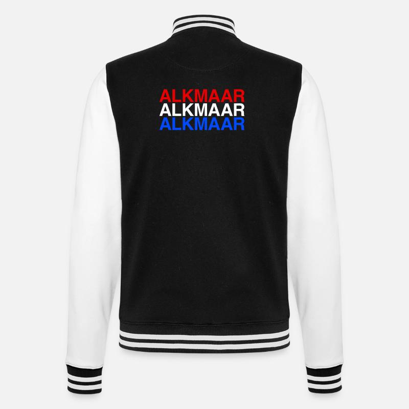 ALKMAAR Pays-Bas Drapeau des Pays-Bas - Veste Teddy - noir/blanc