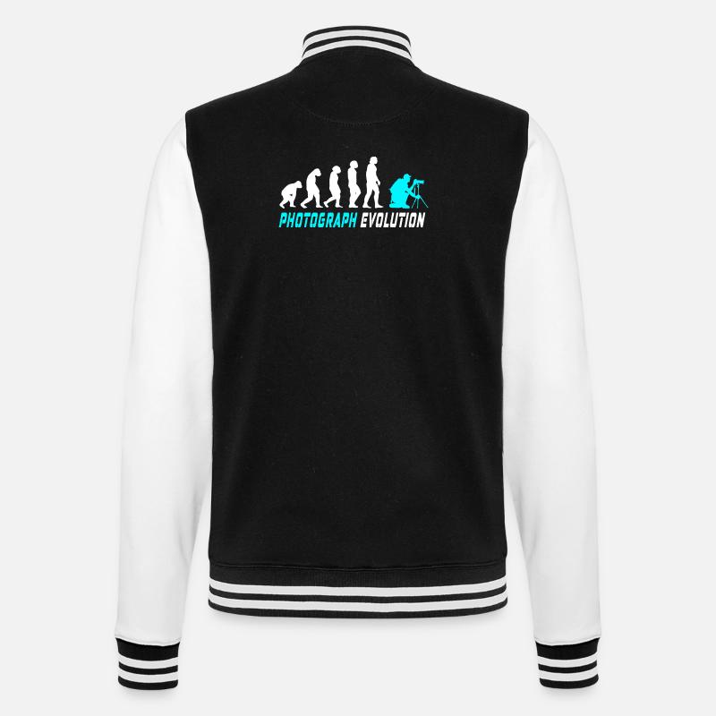 Fotograf Evolution - College-Sweatjacke - Schwarz/Weiß