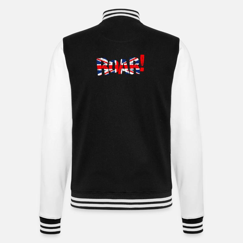 ROAR Royaume-Uni Drapeau du Royaume-Uni - Veste Teddy - noir/blanc