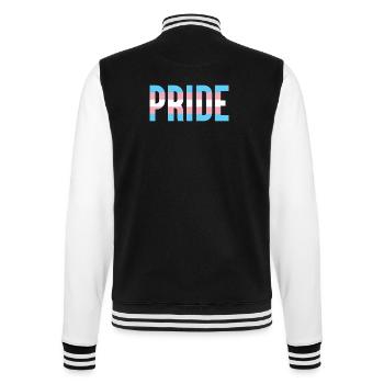 Mois de la fierté LGBT - Fierté trans - Veste Teddy - noir/blanc - Dos - Marisol (170cm)