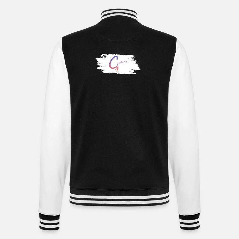 Dégradé de logo de montée - Veste Teddy - noir/blanc