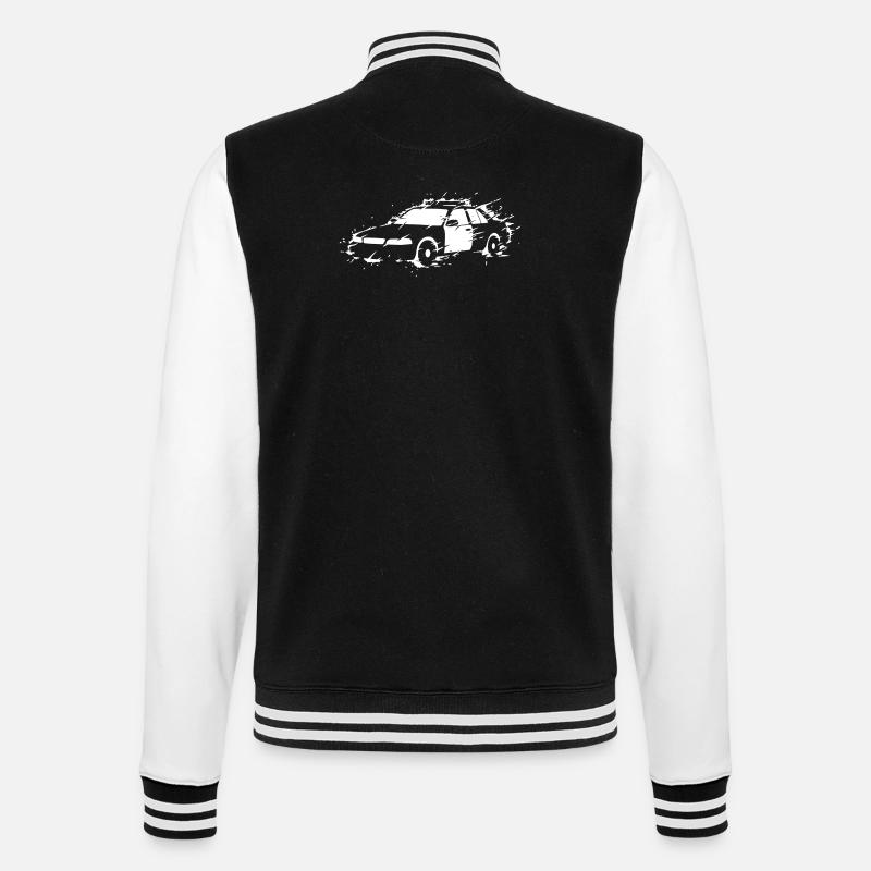 Polizei Auto Action Explosion Vektor - College-Sweatjacke - Schwarz/Weiß
