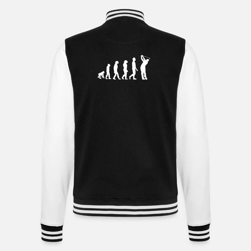 Évolution du swing de golf - Veste Teddy - noir/blanc