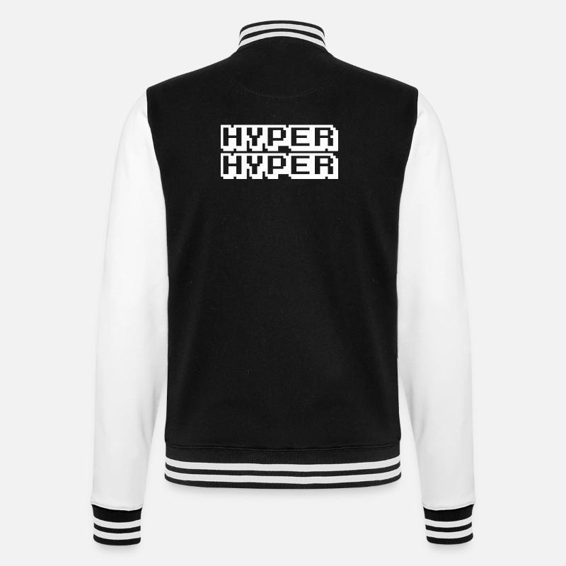 HYPER HYPER - Veste Teddy - noir/blanc